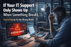 If Your IT Support Only Shows Up When Something Breaks, You’re Paying for the Wrong Model